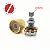 Kit Com 05 Knob De Pressão Thida Para Guitarra e Contra Baixo Dourado - Imagem 3