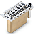 Ponte Tremolo 2 Pivôs Thida Big Block Para Guitarra Stratocaster - Imagem 3