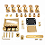 Kit Completo de Ferragens Douradas Gold Hardware para Guitarra Telecaster - Imagem 1