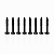 Kit 8 Parafusos Pretos para Moldura de Captador Humbucker - Imagem 5