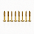 Kit 8 Parafusos Dourados para Moldura de Captador Humbucker - Imagem 5