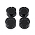 Kit Com 04 Knobs Speed Control Para Guitarra Les Paul Sg Preto - Imagem 1