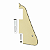 Escudo Pickguard Creme 3 Camadas Para Guitarra Les Paul 2 Humbuckers Com Suporte - Imagem 1