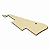 Escudo Pickguard Creme 3 Camadas Para Guitarra Les Paul 2 Humbuckers Com Suporte - Imagem 5