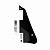 Escudo Pickguard Preto 3 Camadas Para Guitarra Les Paul 2 Humbuckers Com Suporte - Imagem 1
