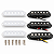 Kit 3 Captadores Single Coil Guitarra Stratocaster Alnico V Anos 60 Branco - Imagem 3
