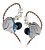 Fone De Ouvido In Ear Dual Driver KZ ZNS Pro Azul - Imagem 1