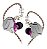 Fone De Ouvido In Ear Dual Driver KZ ZNS Pro Rosa - Imagem 1