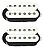 Set Captadores Humbucker Standard Malagoli HB4 Branco - Imagem 1