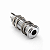 Jack Conector P10 Cilíndrico Stéreo Cromado Para Guitarra Baixo - Imagem 1