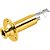 Jack Conector P10 Roldana Estéreo Liso Dourado Para Violão - Imagem 1