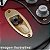 Jack Plate Estilo Canoa Para Guitarra Stratocaster Dourado - Imagem 4