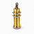 Jack Conector P10 Cilíndrico Stéreo Dourado Para Guitarra Baixo - Imagem 6