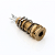 Jack Conector P10 Cilíndrico Stéreo Dourado Para Guitarra Baixo - Imagem 6