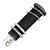 Jack Conector P10 Estéreo Para Guitarra Preto Cilindrico - Imagem 1