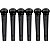 Kit Com 06 Pinos De Plástico Para Violão Aço Folk Preto - Imagem 2
