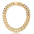 Colar Quadriculado Cravejado Folheado a Ouro 18k (890266) - Imagem 2