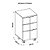 Gaveteiro Para Escritório Organizador Branco Cubic - Caemmun - Imagem 7