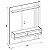 Painel Para TV até 55 Polegadas 1 Prateleira Norton Caemmun - Imagem 6