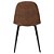 Cadeira Estofada Decorativa Charles Marrom Opt - Imagem 4