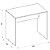 Mesa Para Computador Escritório 90 Cm Cubic Branco Caemmun - Imagem 6
