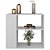 Aparador Buffet Decorativo 1 Prateleira Opala Branco Caemmun - Imagem 4