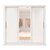 Guarda Roupa Casal Grande Com Espelho 3 Portas Branco Glass - Imagem 3