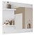 Painel Espelho Multifuncional Banheiro Branco Towel Caemmun - Imagem 1