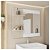 Painel Espelho Multifuncional Banheiro Marrom Towel Caemmun - Imagem 2