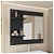 Painel Espelho Multifuncional Banheiro Preto Towel Caemmun - Imagem 1