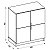 Armário Para Escritório Baixo Cubic Branco TX - Caemmun - Imagem 6