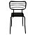 Cadeira Latitude Decorativa Preta - Overseas - Imagem 7
