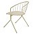 Cadeira Aramis Decorativa Bege - Overseas - Imagem 2