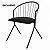 Cadeira Aramis Decorativa Preta - Overseas - Imagem 1