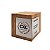 Código 1561 - Cubo madeira nobre com placa aço inox - Imagem 1