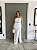 Vestido Longo Drapeado com Renda - Imagem 3