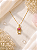 Colar com Menina e Pedra Feldspato Rosa - Imagem 1