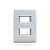 TRAMONTINA LIZ PLACA 2X4 2 POSTOS - Imagem 1