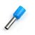 TERMINAL TUBULAR 2,5MM AZ - Imagem 1