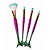 Kit De Pincel Sereia Com 3 Peças Cores Sortidas - Imagem 3