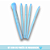 Kit com 5 pincéis Coloridos Para Maquiagem - Imagem 5