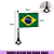 Bandeira do Brasil Com Encaixe Seguro - Imagem 1