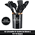 Kit 12 Utensílios De Cozinha Em Silicone E Cabo De Madeira - Imagem 1