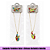 Conjunto Feminino Colar e Brincos Borboleta Colorida - Imagem 1