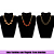 Colar Feminino com Pingente Trevo Coloridos - Imagem 1