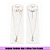 Conjunto Feminino Colar e Brinco Trevo Vazado - Imagem 1