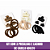 Kit com 3 presilhas e Lacinho de Cabelo Adulto - Imagem 1