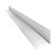 Cantoneira L Pvc Protetor Canto Parede 25mm Barra 3 Metros Branca - Imagem 1