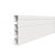 Rodapé de PVC 7 cm altura Frisado barra com 2 M PVC7  Branco - Imagem 1