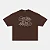 Camiseta Boxy Double Coroa Marrom - Imagem 1